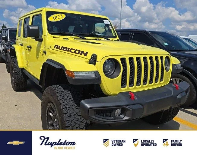 Used 2023 Yellow Jeep Rubicon image 1