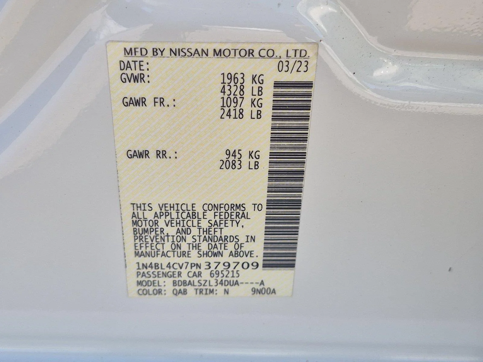 Used 2023 Pearl White Tricoat Nissan 2.5 SR image 36