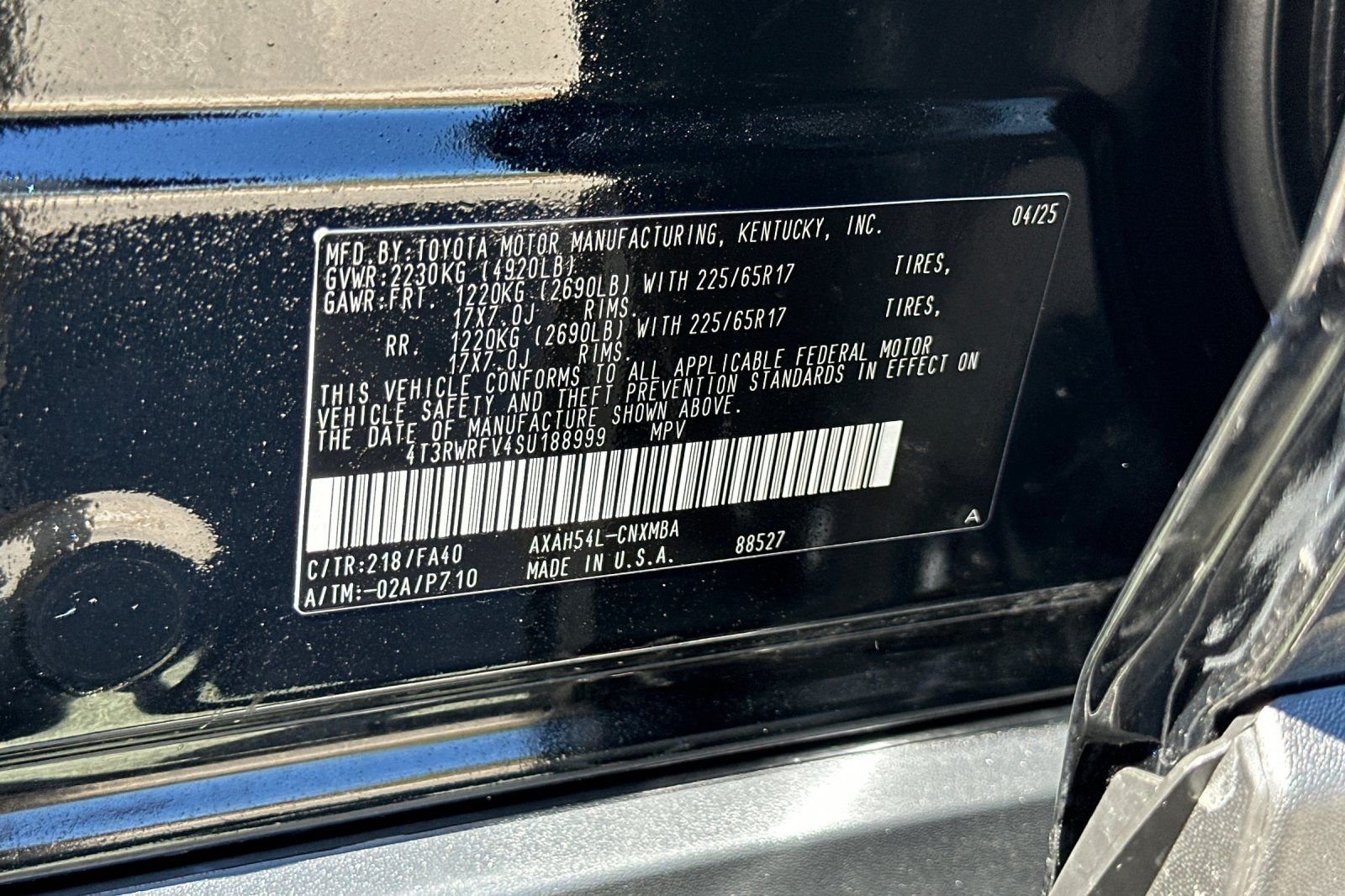 Used 2025 Black Toyota XLE image 29