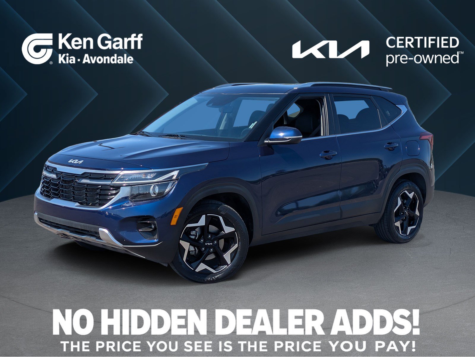 Used 2024 Dark Ocean Blue Kia EX image 1