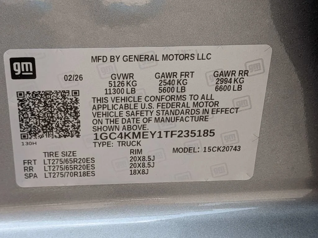 New 2026 Sterling Gray Metallic Chevrolet Custom image 30