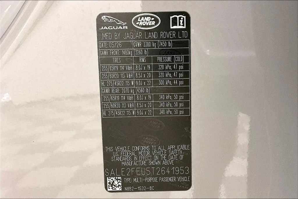 New 2026 Gray Land Rover X-Dynamic SE image 10