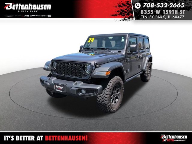 Certified Pre-Owned 2024 Jeep Wrangler Willys 4WD
