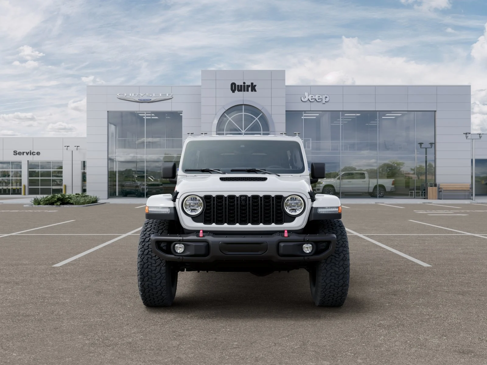 New 2026 Bright White Clear-Coat Exterior Paint Jeep Rubicon X image 6