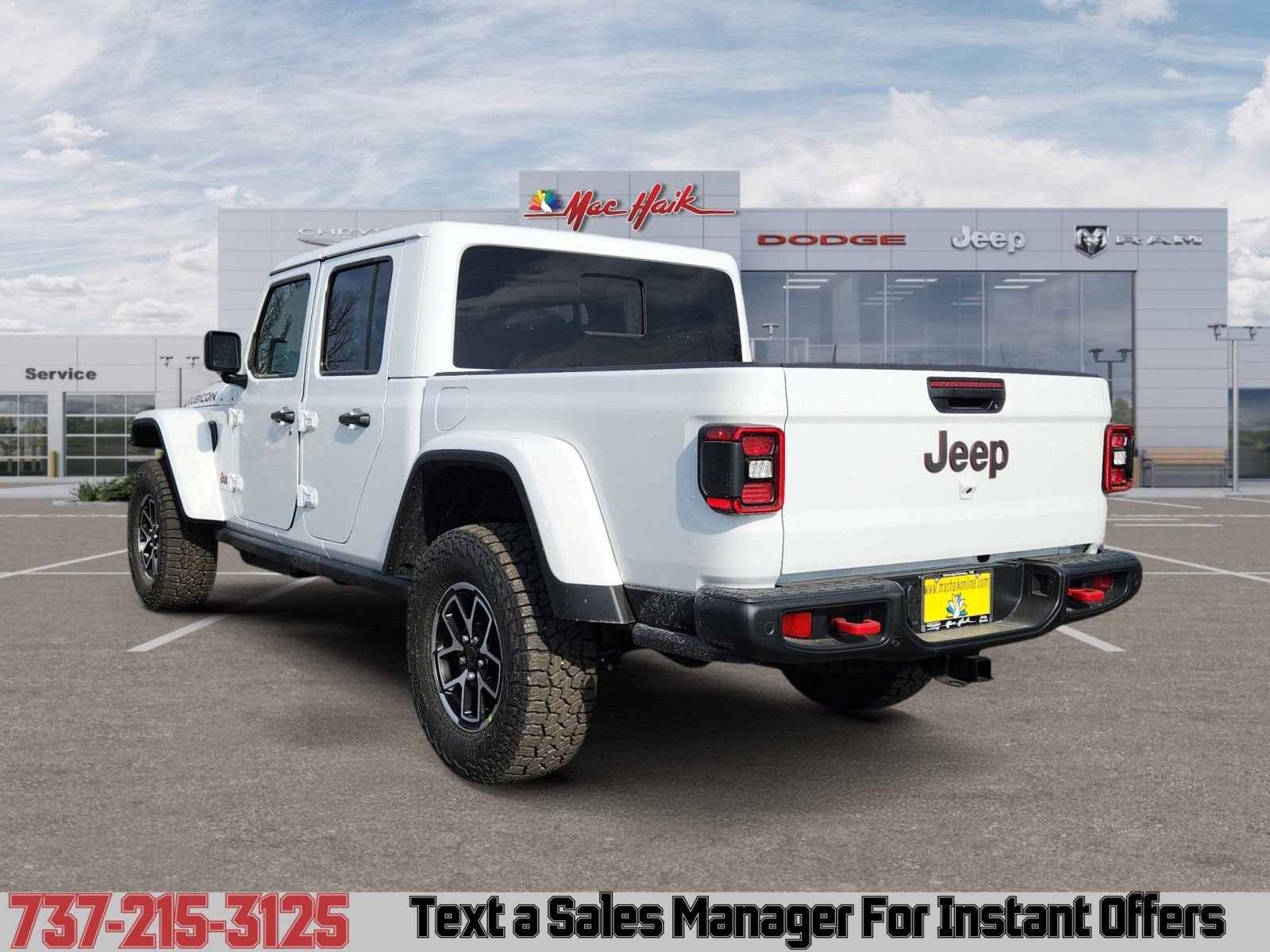 New 2026 Bright White Clear-Coat Exterior Paint Jeep Rubicon image 3