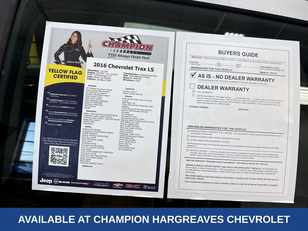 Certified Used 2016 SILVER ICE METALLIC Chevrolet LS image 44