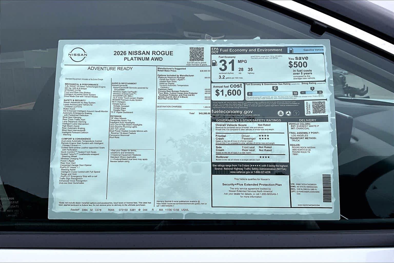 New 2026 Everest White Pearl TriCoat Nissan Platinum image 19