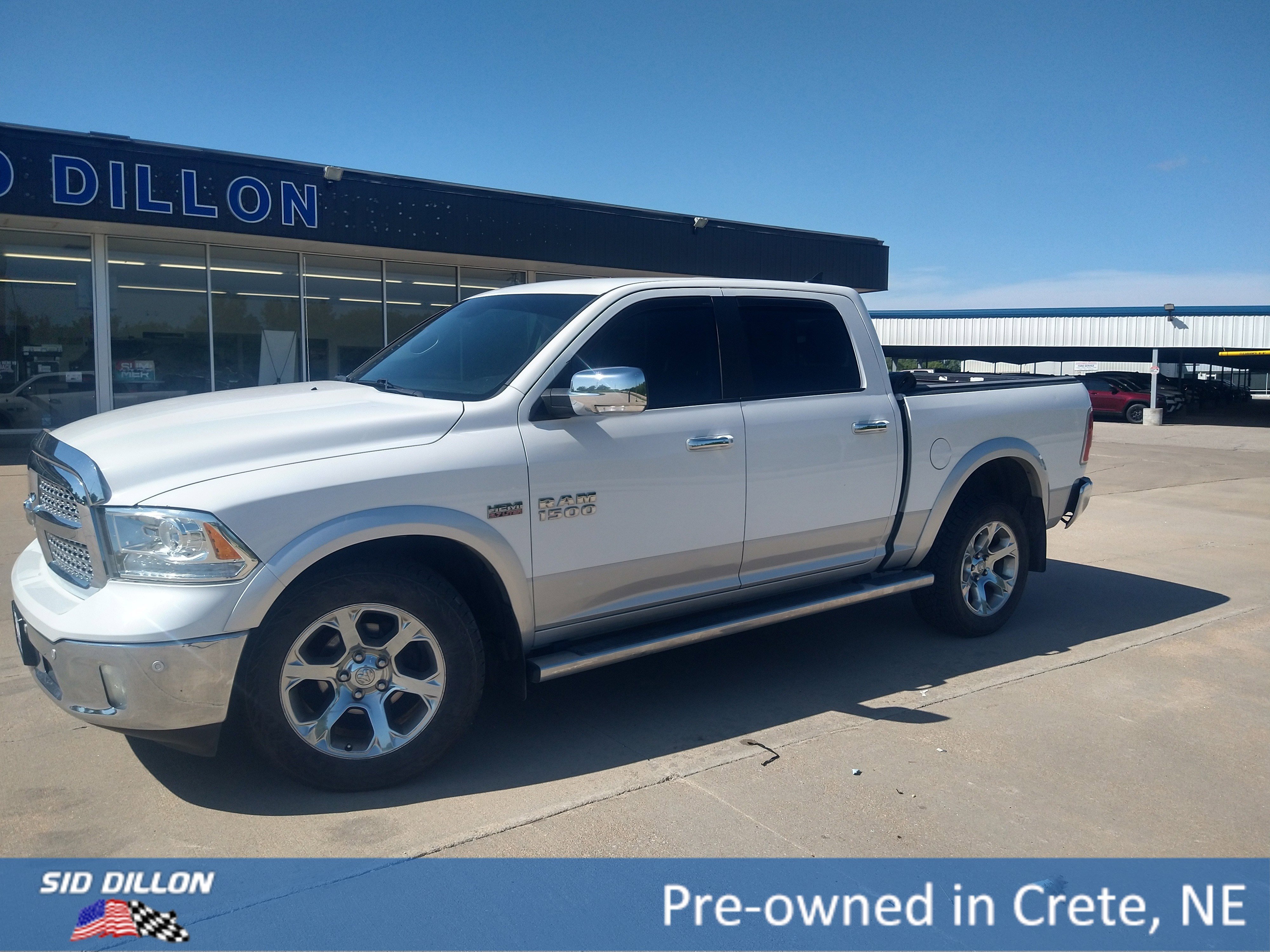 Used 2018 Bright White Clearcoat Ram Laramie image 1