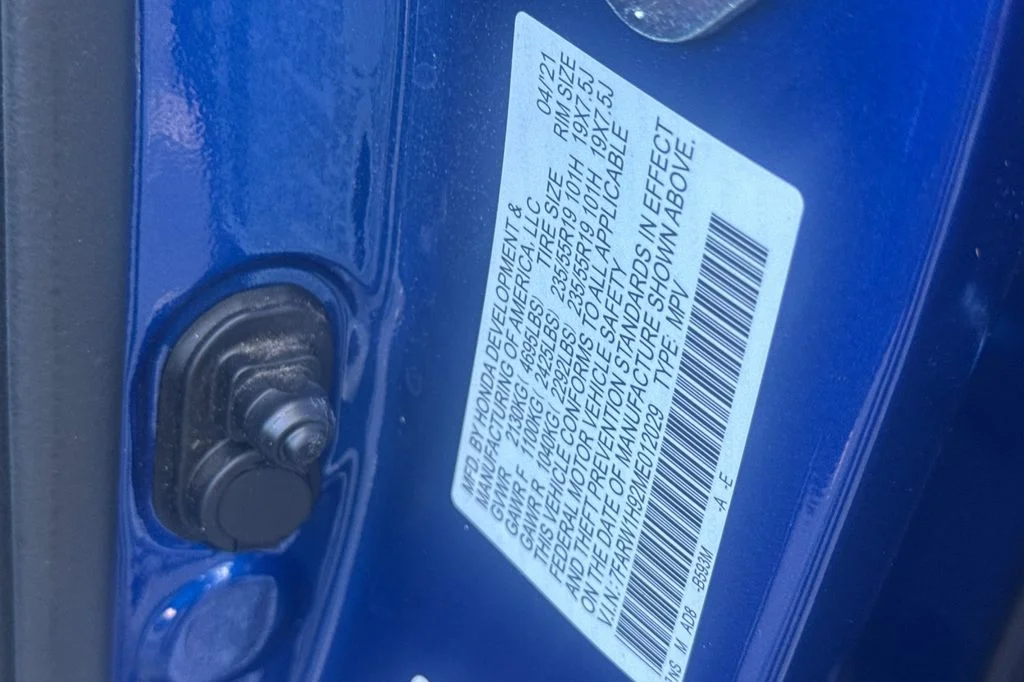 Used 2021 Aegean Blue Metallic Honda Touring image 31