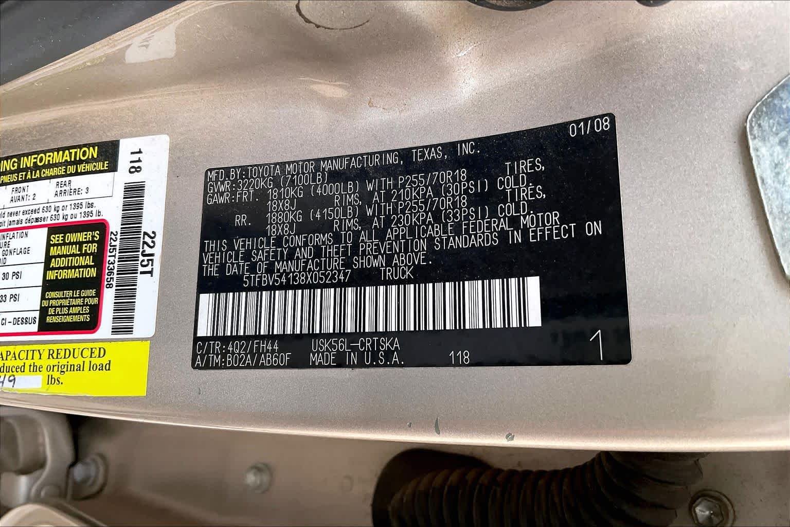 Used 2008 Desert Sand Mica Toyota SR5 image 30