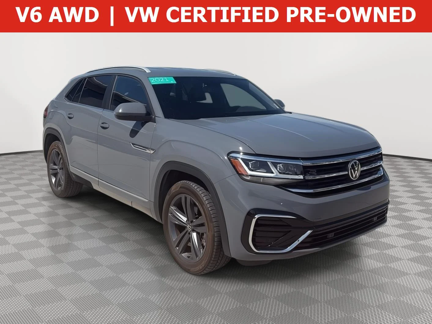 Used 2021 GRAY Volkswagen 3.6L V6 SE w/Technology R-Line image 1