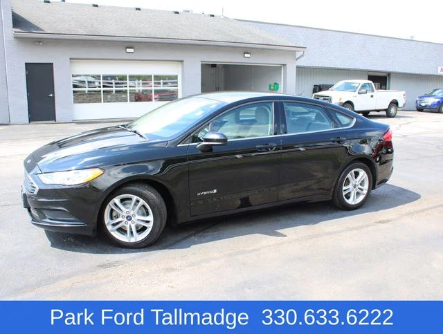 Used 2018 Ford Fusion Hybrid S with VIN 3FA6P0UU4JR235804 for sale in Tallmadge, OH