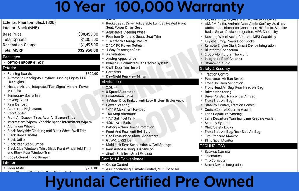 Certified Used 2025 Black Hyundai SEL image 9