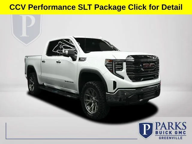 New 2026 Glacier White Tricoat GMC SLT image 1