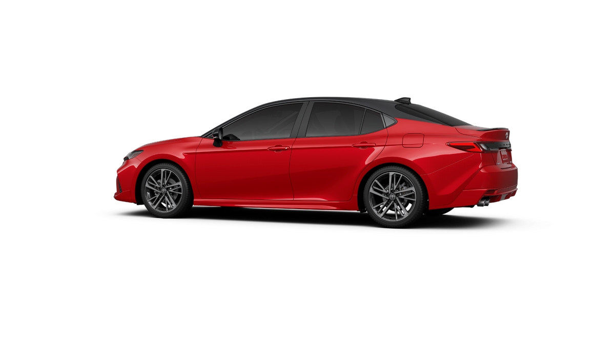 New 2027 Supersonic Red with Midnight Black Metallic roof Toyota XSE image 45