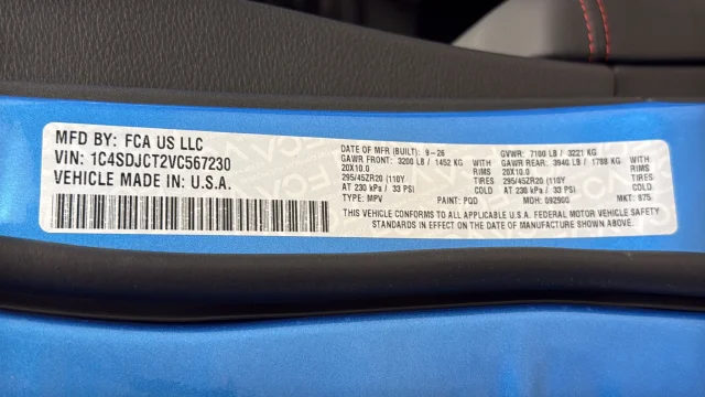 New 2027 B5 Blue Paint Dodge GT HEMI image 29