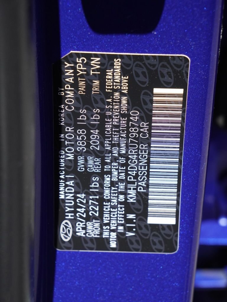 Certified Used 2024 Blue Hyundai Limited image 30
