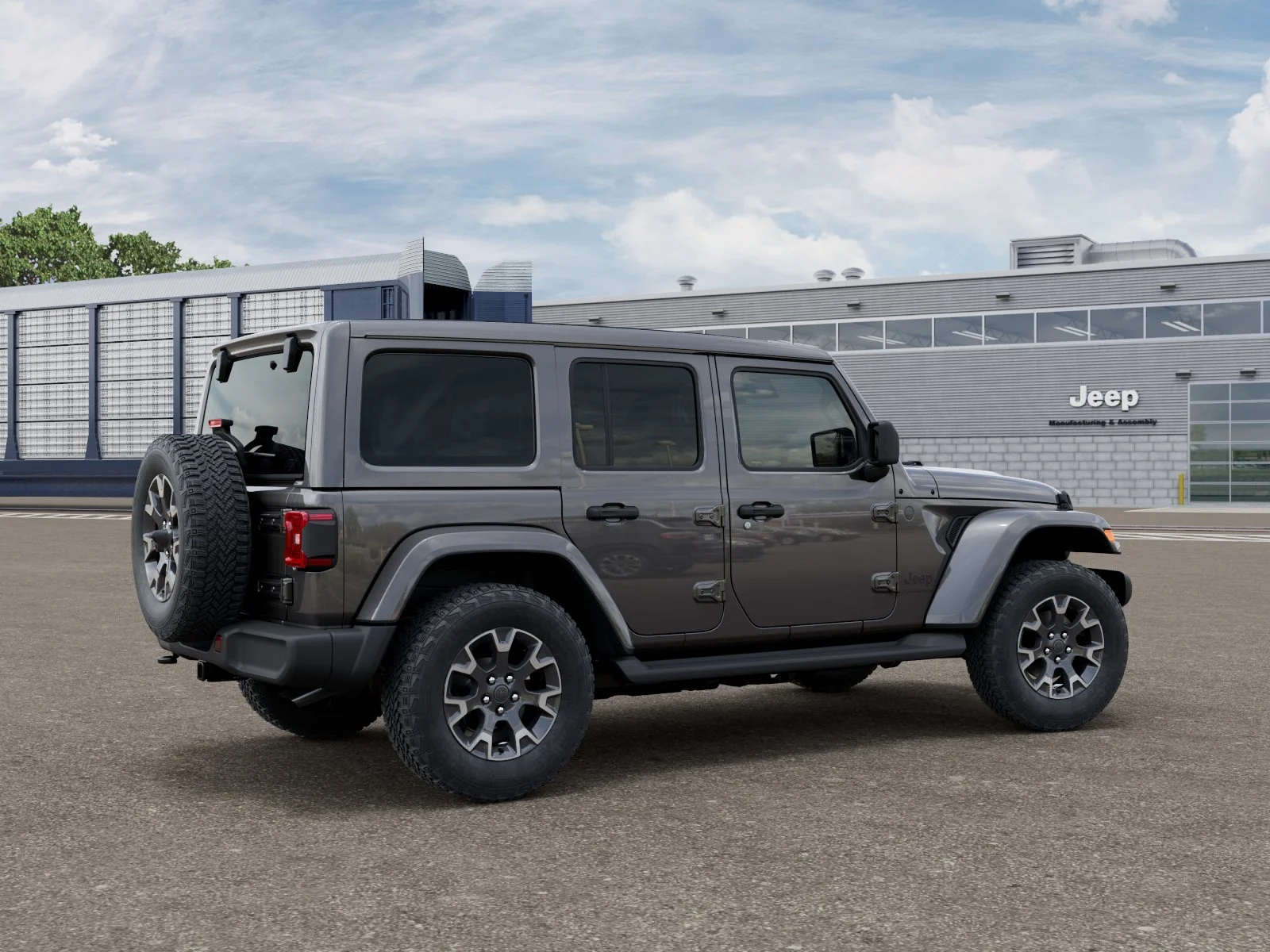 New 2026 Granite Crystal Metallic Clear-Coat Exterior Paint Jeep Sahara image 2