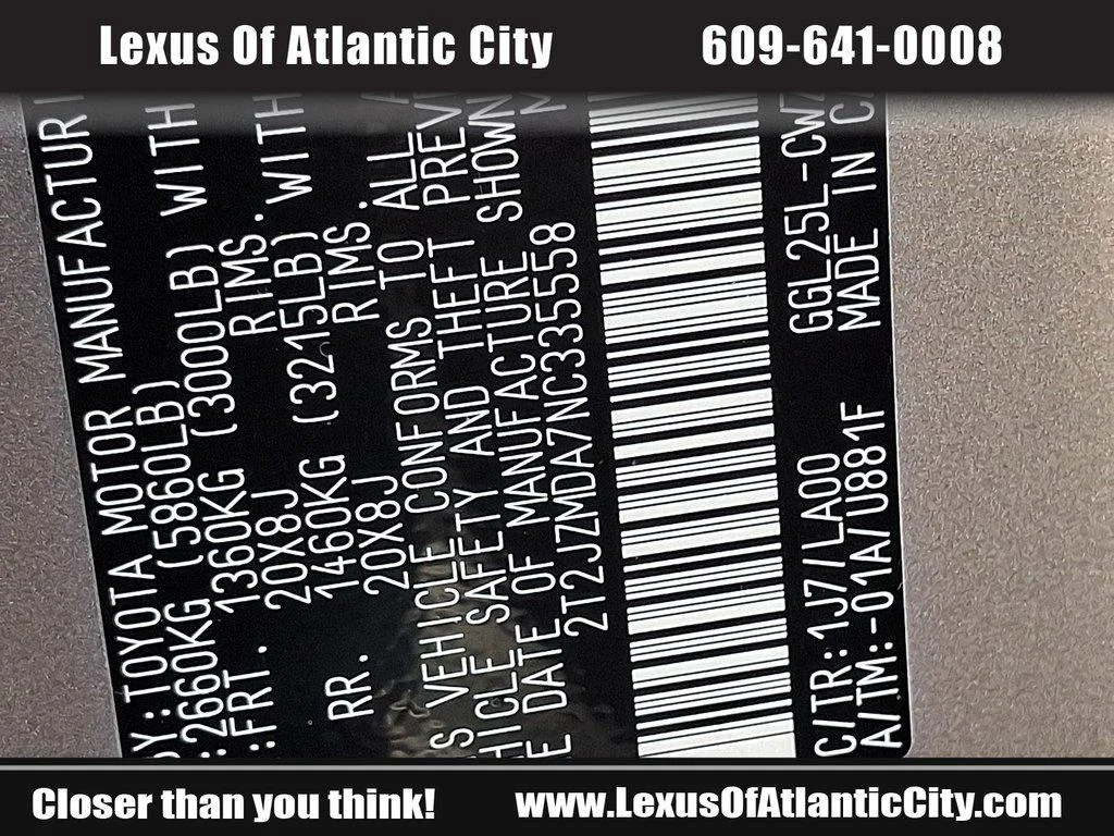 Certified Used 2022 Atomic Silver Lexus RX 350 image 29