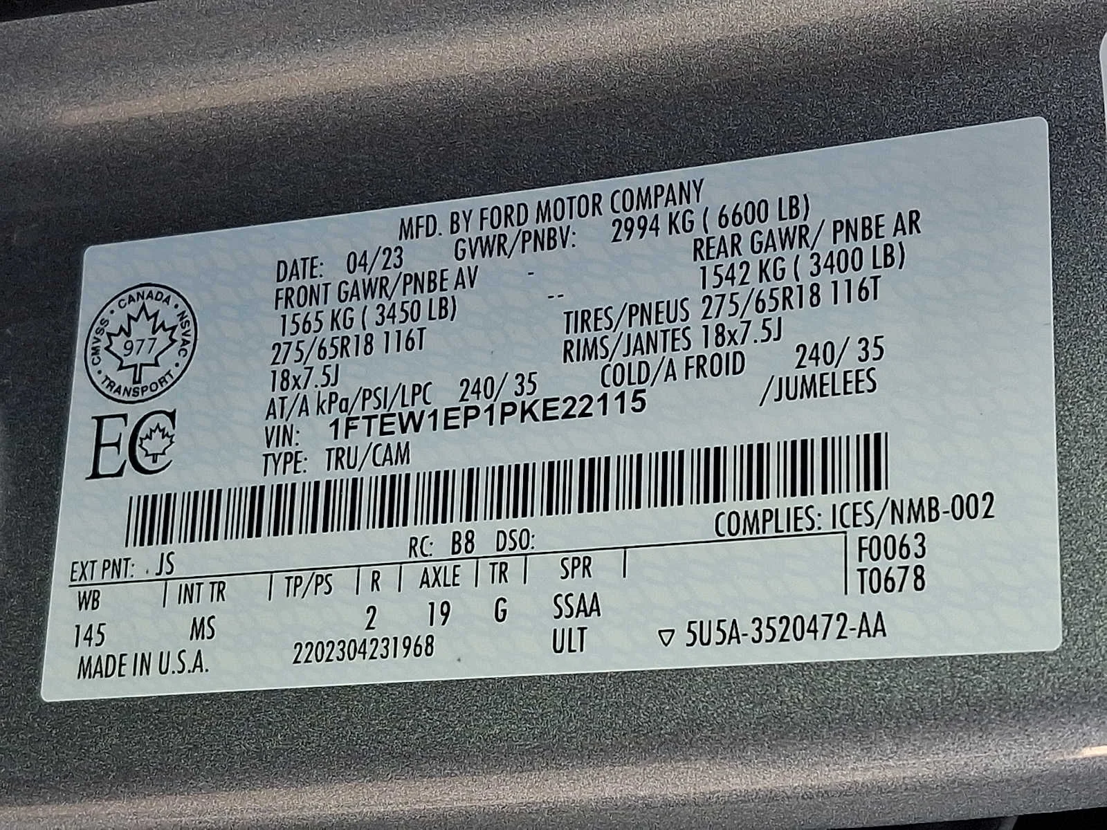 Used 2023 Iconic Silver Metallic Ford XLT image 26