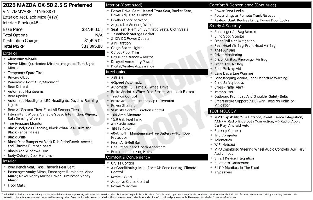 Used 2026  Mazda 2.5 S Preferred image 11