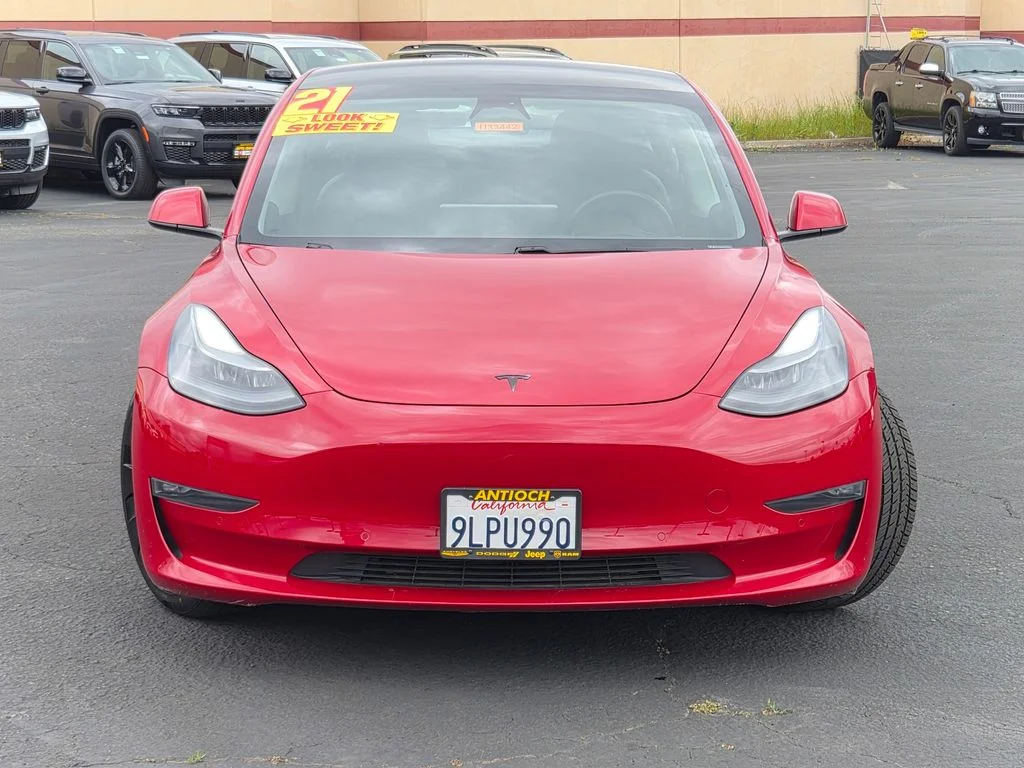 Used 2021 Tesla Model 3 Base with VIN 5YJ3E1EB3MF938483 for sale in Antioch, CA
