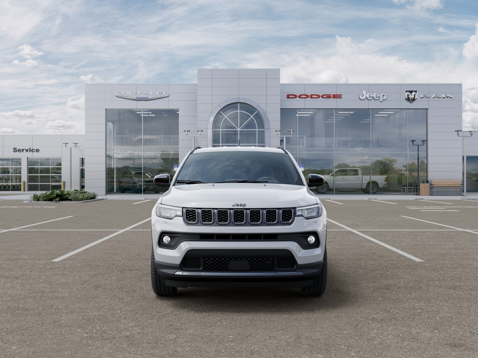 New 2026 Bright White Clear-Coat Exterior Paint Jeep Latitude image 9