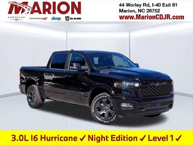 New 2026 Diamond Black Crystal Pearl-Coat Exterior Paint RAM BIG HORN image 1