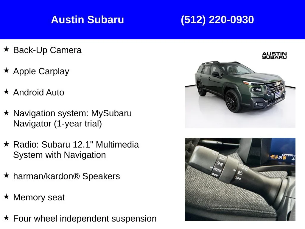 New 2026 Green Subaru Limited XT image 9