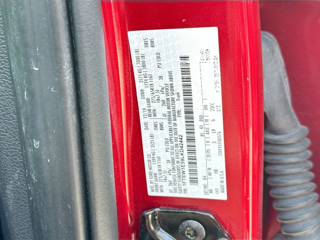 Used 2020 Red Ford Lariat image 6