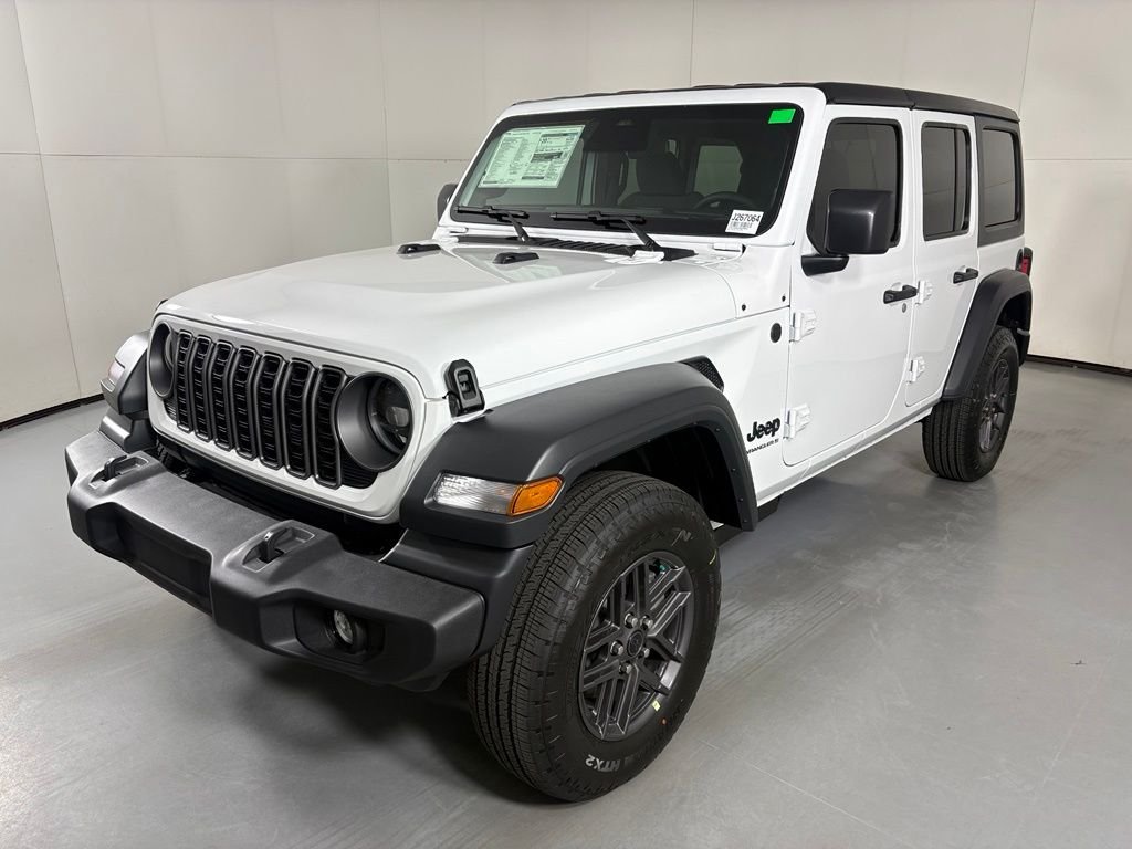New 2026 Bright White Clear-Coat Exterior Paint Jeep Sport S image 4
