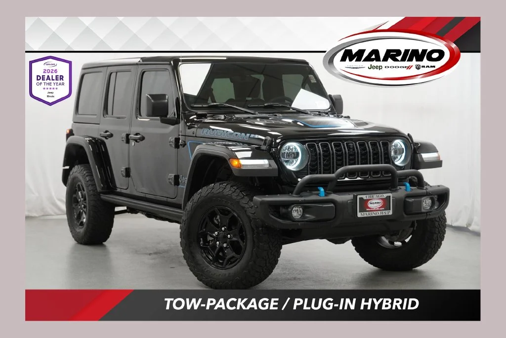 Used 2023 Black Jeep Rubicon 20th Anniversary Edition 4xe image 1