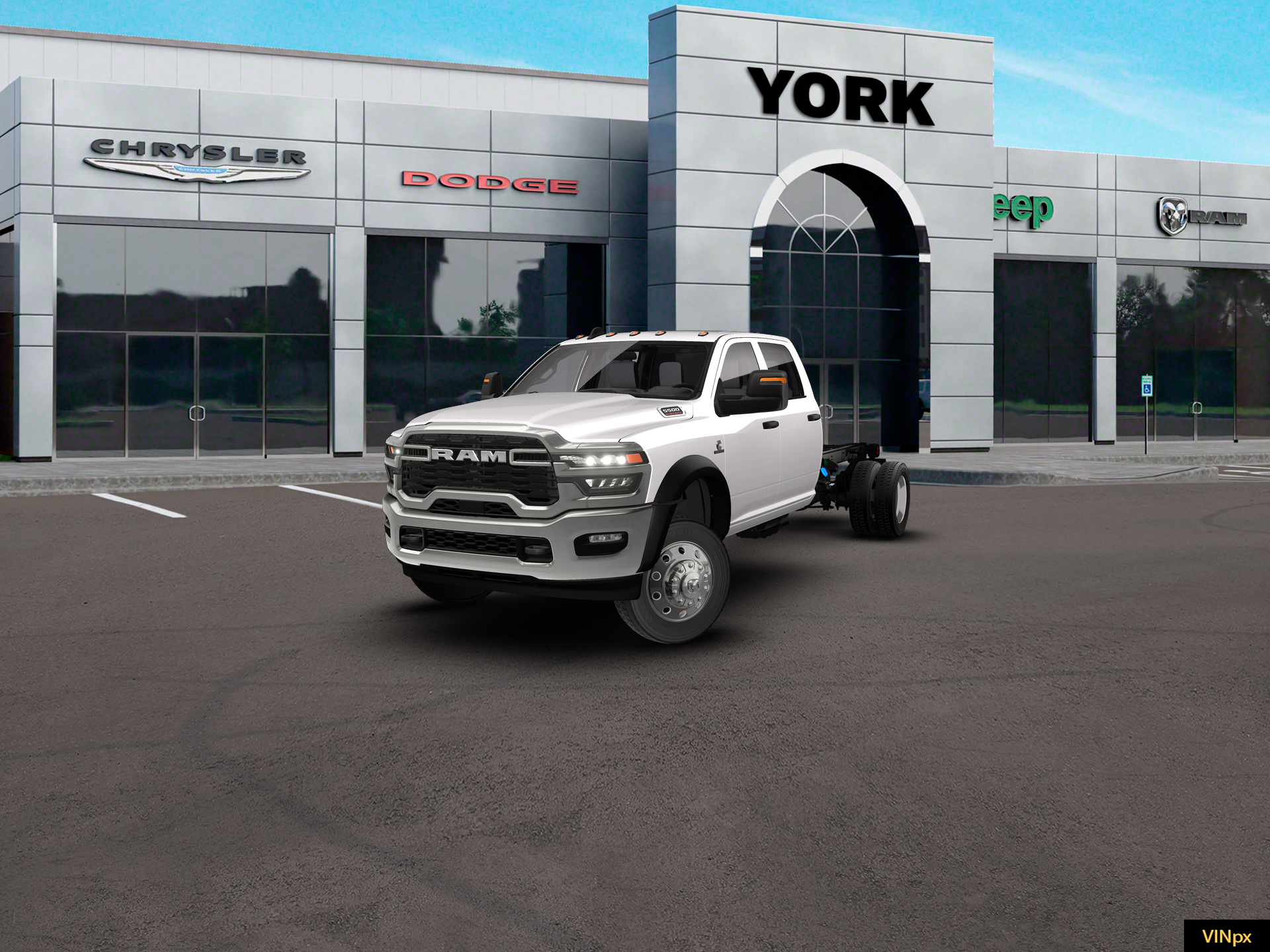 New 2026 Bright White Clear-Coat Exterior Paint RAM Tradesman image 1