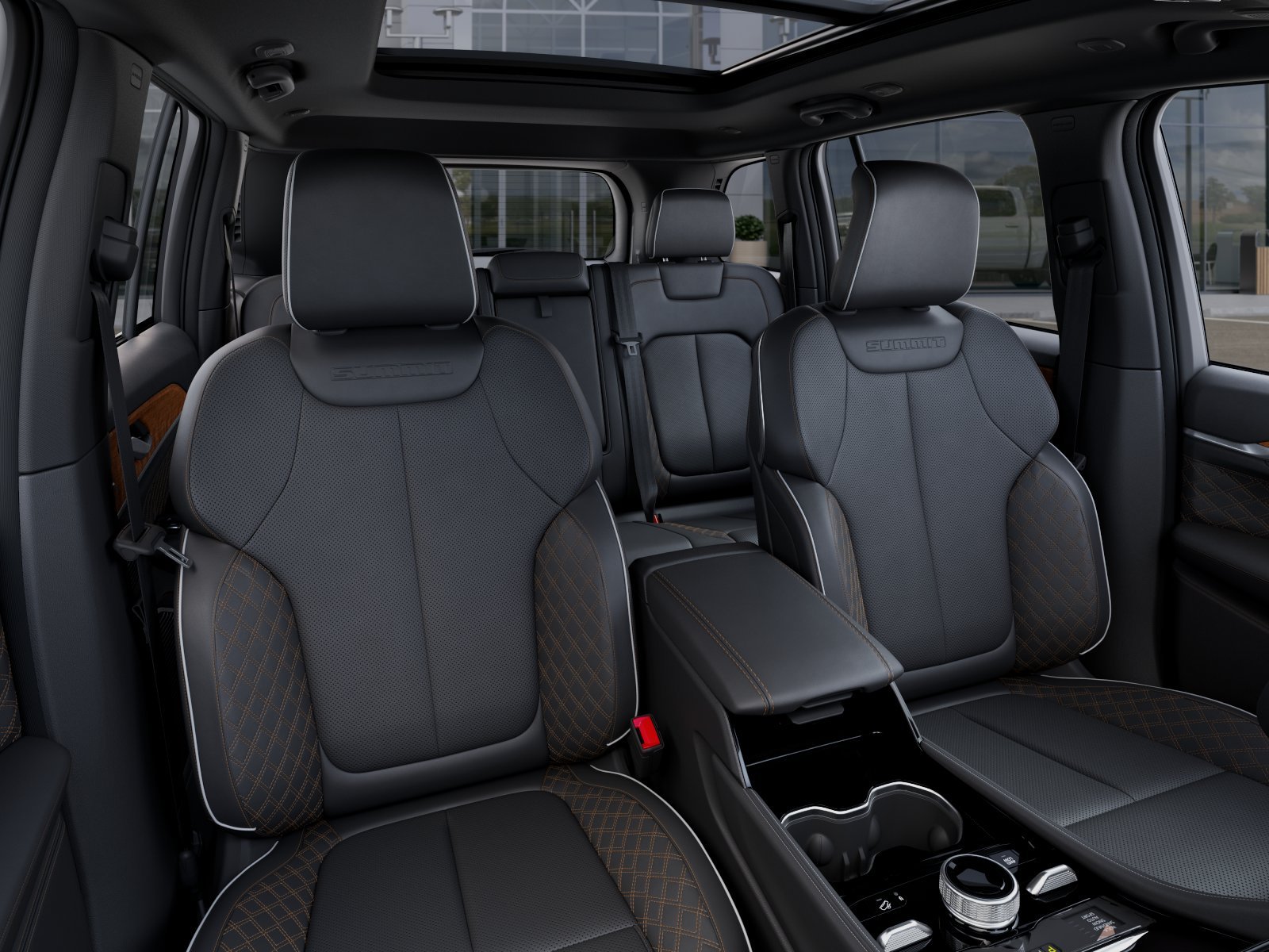 New 2026 Bright White Clear-Coat Exterior Paint Jeep Summit 4x4 image 42