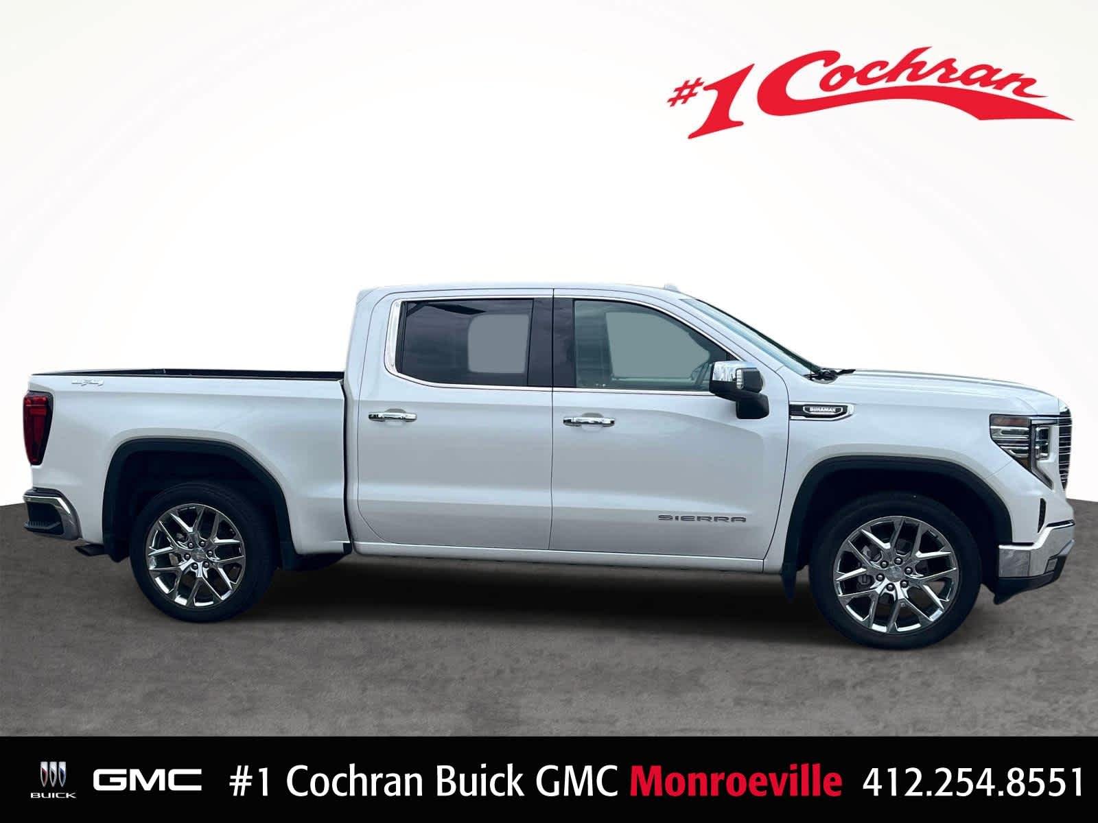 Used 2023 White Frost Tricoat GMC SLT image 8