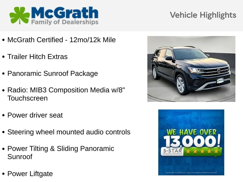 Certified Used 2023 Black Volkswagen 3.6L V6 SE w/Technology image 6