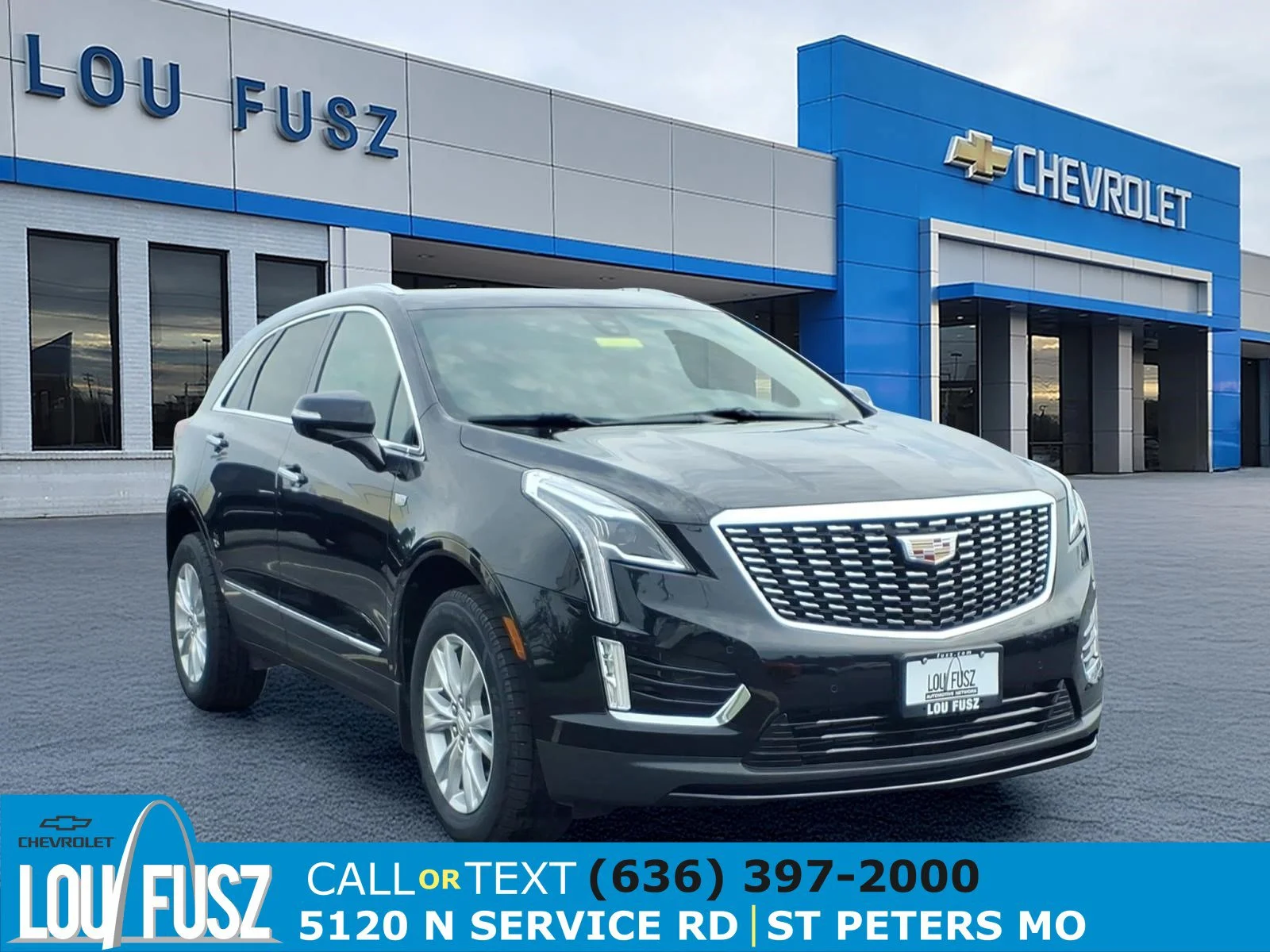Used 2023 Stellar Black Metallic Cadillac FWD Luxury image 1