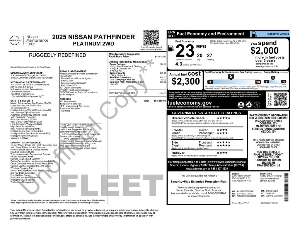Certified Used 2025 Gray Nissan Platinum image 26