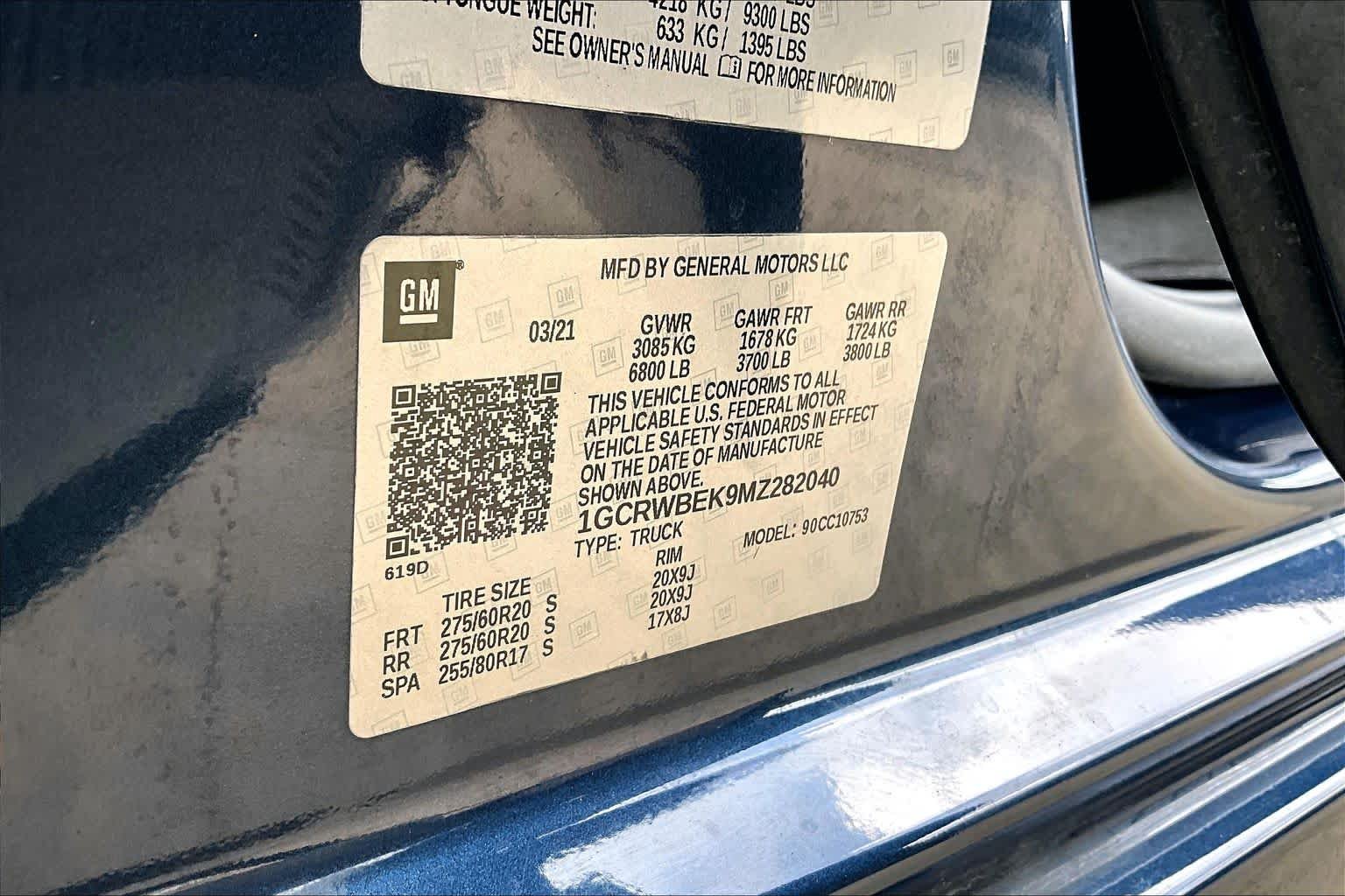 Used 2021 NORTHSKY BLUE METALLIC Chevrolet Custom image 36