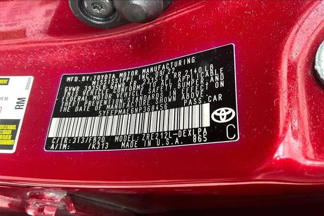 Used 2022 Red Toyota LE image 15