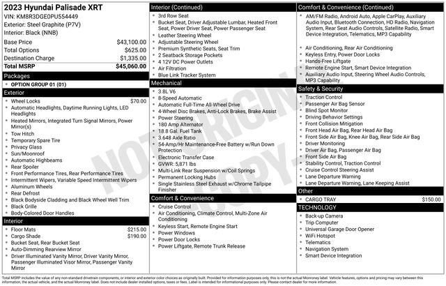 2023 Hyundai Palisade XRT AWD's photo