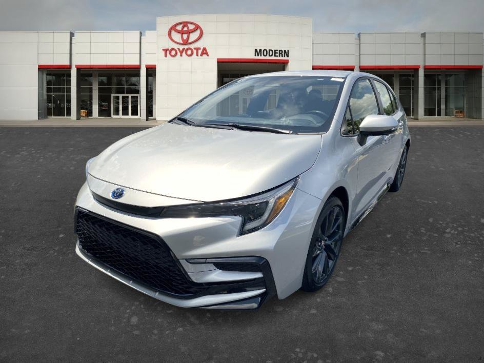 Used 2025 Classic Silver Metallic Toyota Hybrid SE image 1