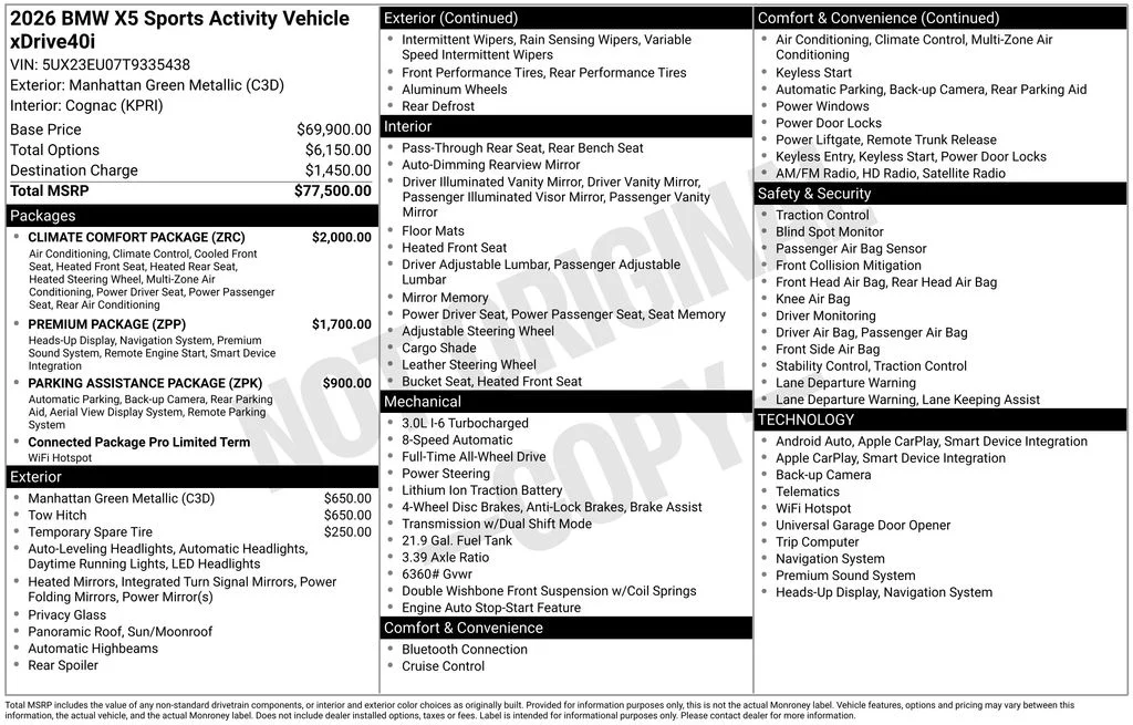 2026 BMW X5 xDrive40i's photo