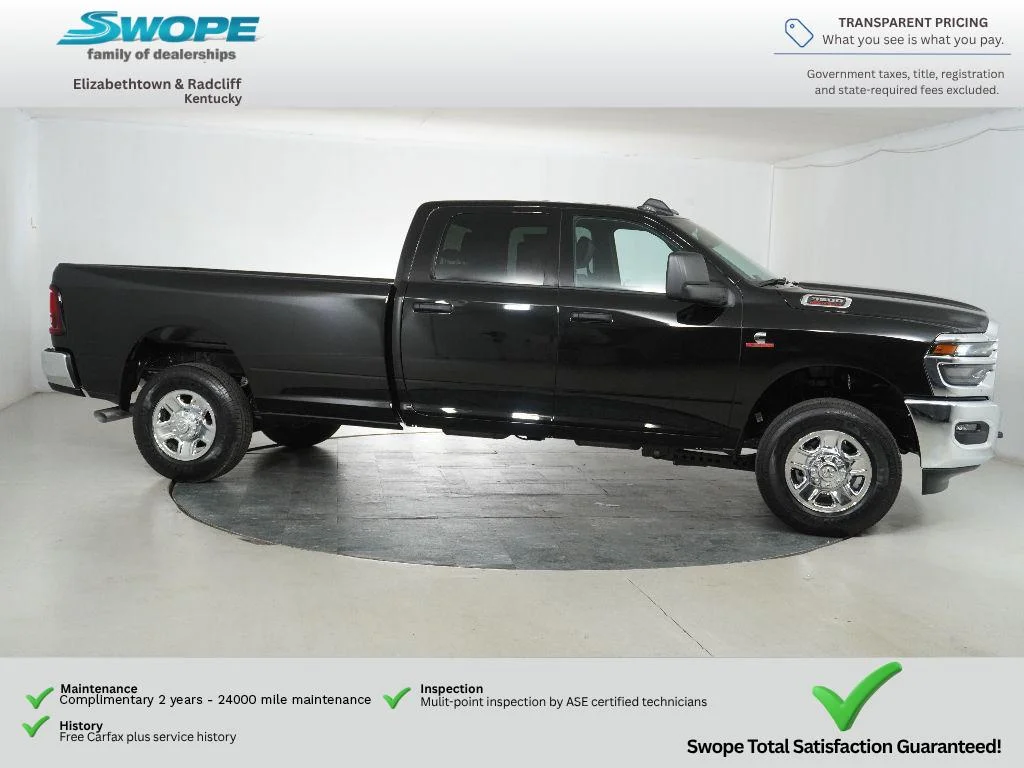 New 2026 Diamond Black Crystal Pearl-Coat Exterior Paint RAM Tradesman image 2