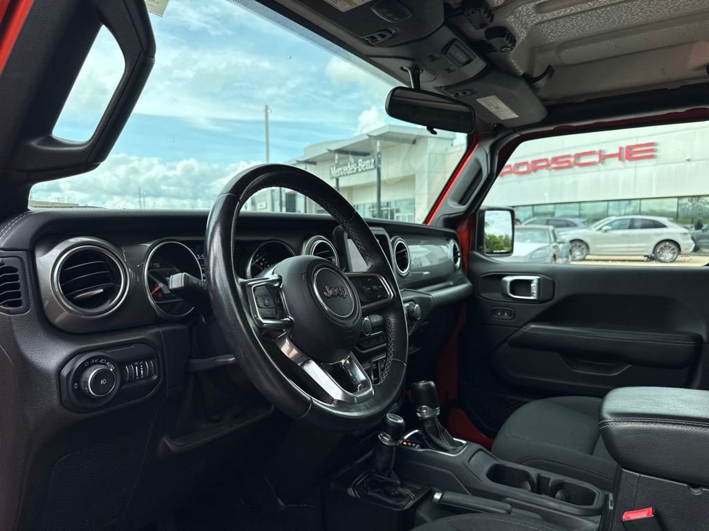 Used 2019 Orange Jeep Unlimited Sahara image 4