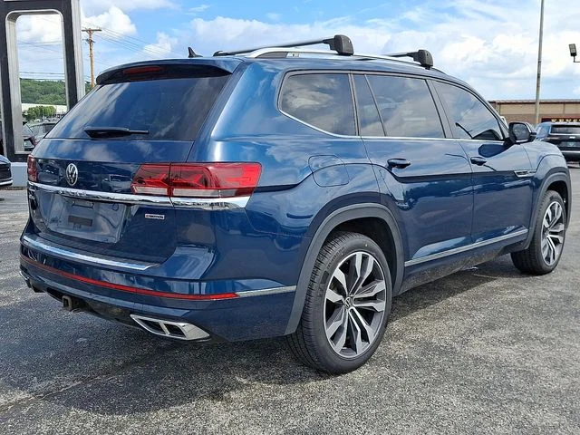 Certified Used 2021 Blue Volkswagen 3.6L V6 SEL R-Line image 6