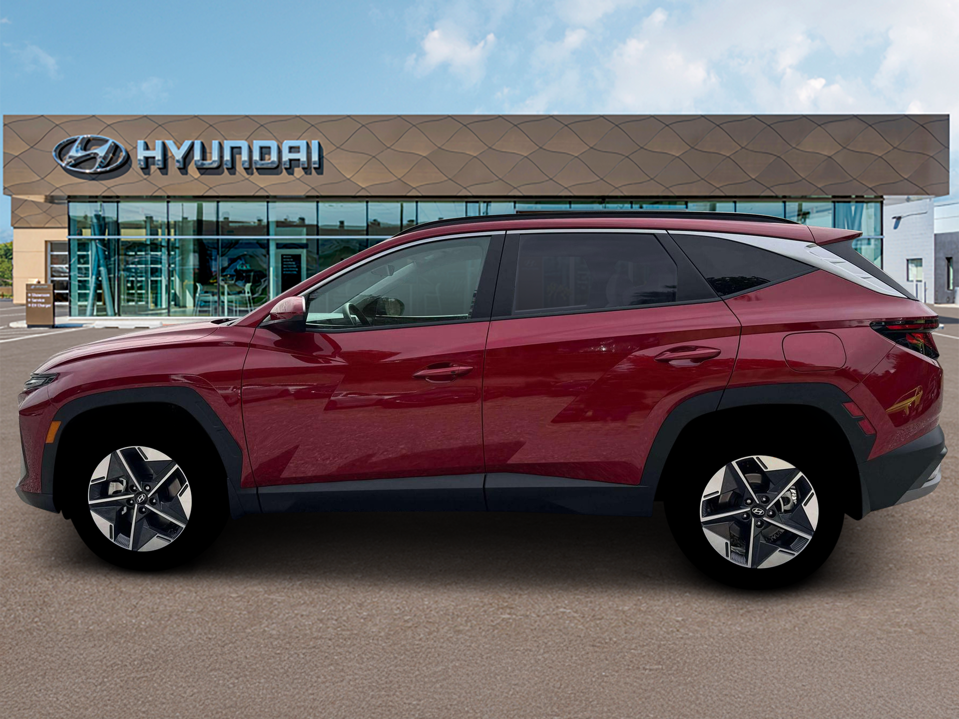 New 2026 Red Hyundai SEL AWD image 3