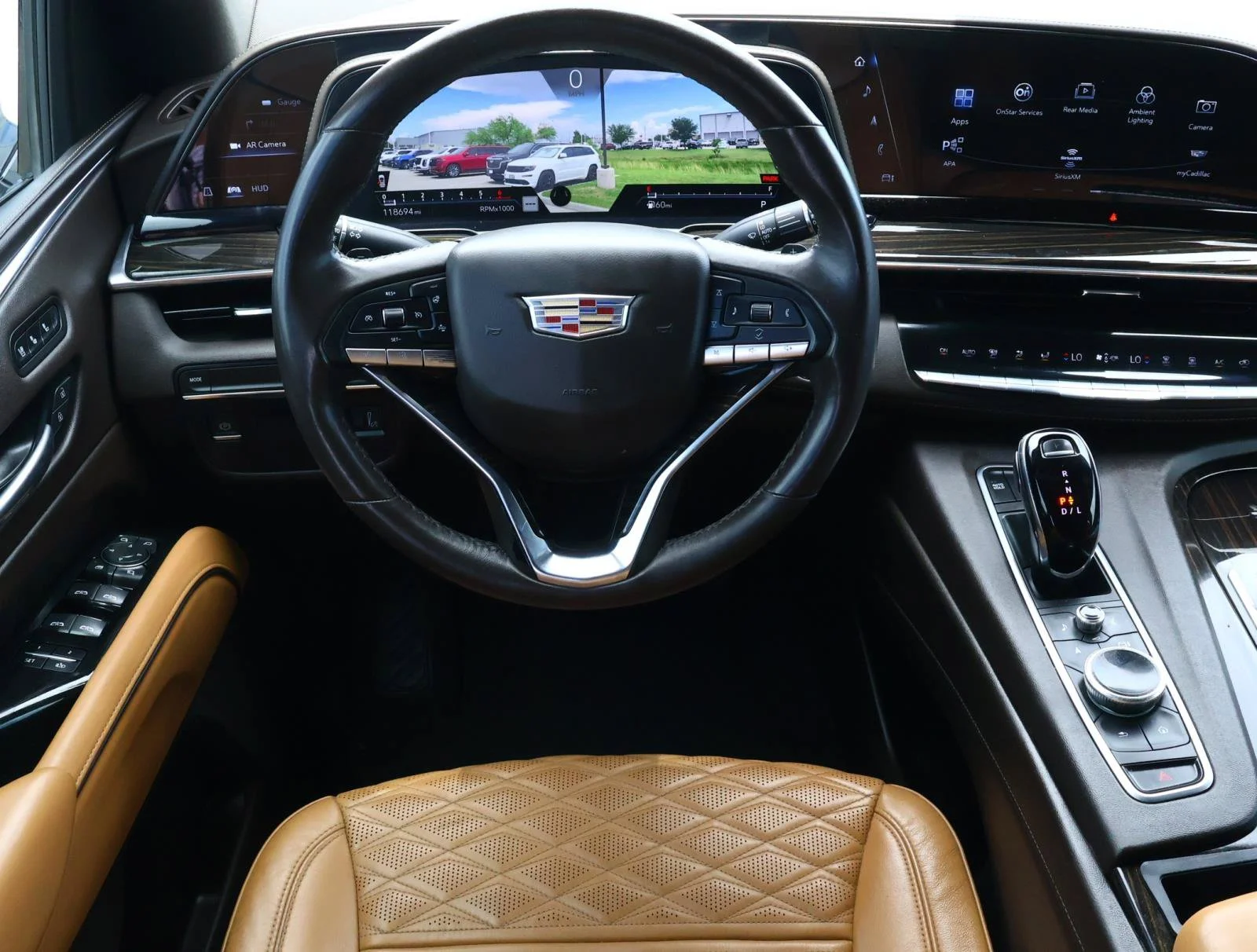 Used 2021 CRYSTAL WHITE TRICOAT Cadillac Premium Luxury image 14