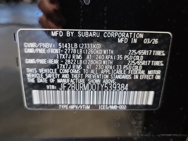 New 2026 CRYSTAL BLACK SILICA Subaru Wilderness image 36
