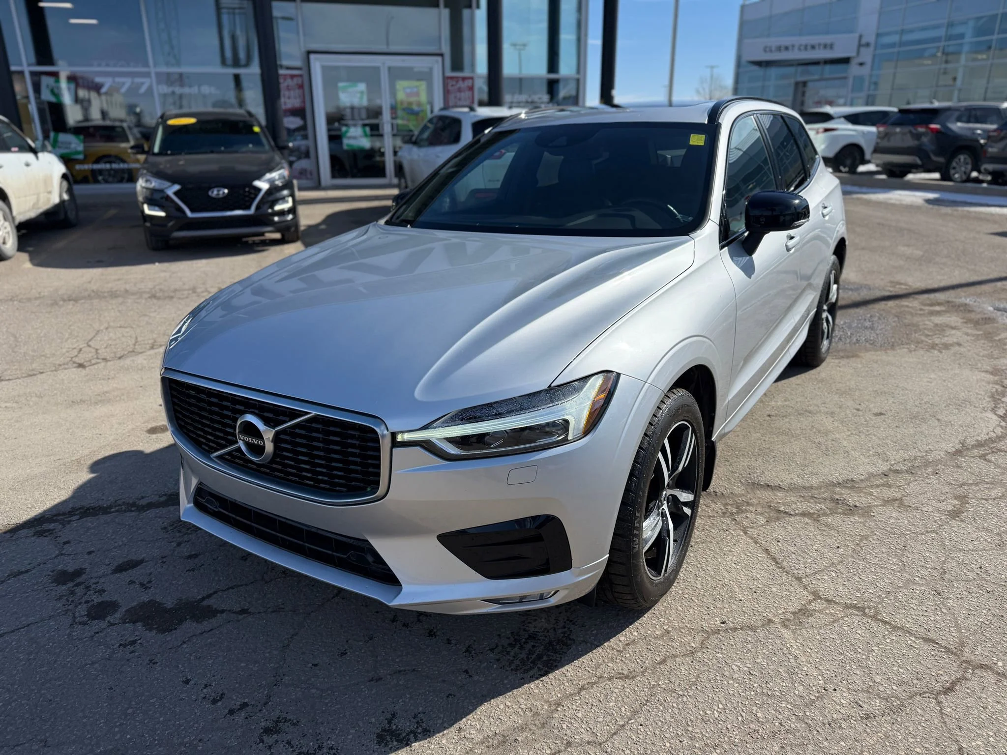 Certified Used 2020 Silver Volvo T6 R-Design AWD*Adaptive Cruise | Nav | Pano Roof | Htd Leather | Lane Keep Assist | Park Assist image 3